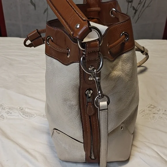🧧 Coach Original Bucket Bag in Bicolor Leather - Picture 6 of 8